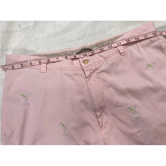 Men’s Pink Martini Washed Stoned & Beaten Shorts Size 36 Chino Classic Party - Picture 9 of 16